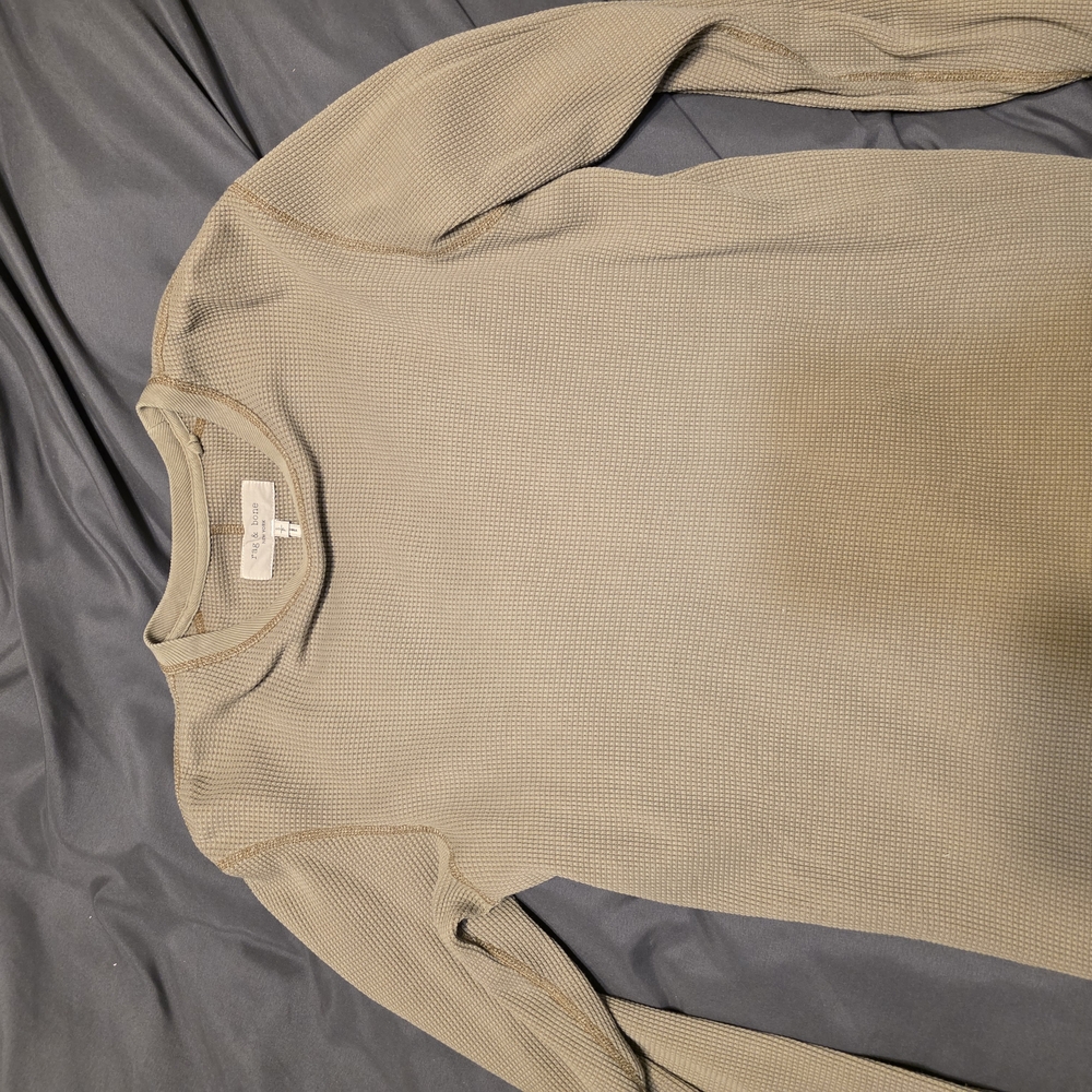 Rag & Bone Beige Waffle Knit Sweater